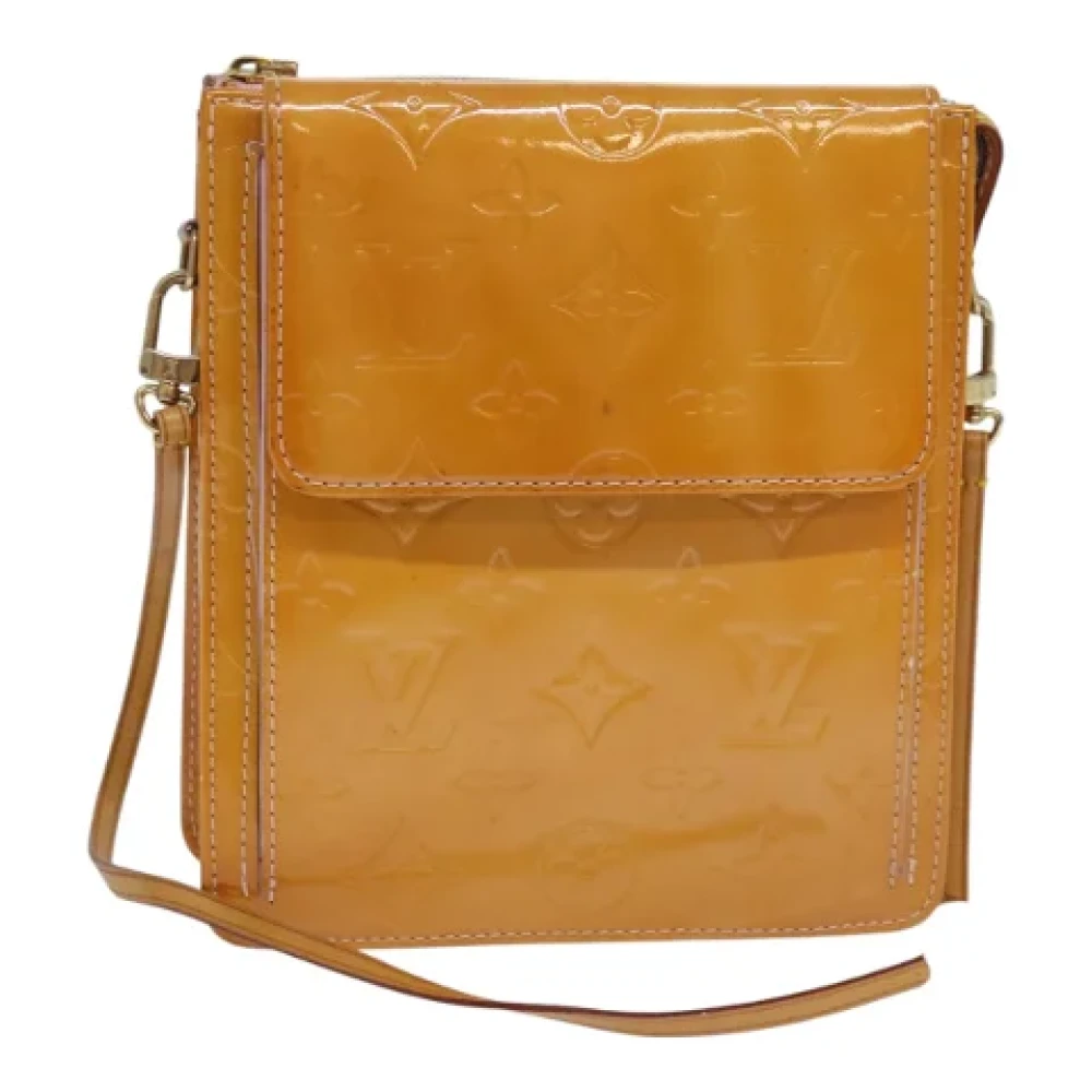 Louis Vuitton Vintage Pre-owned Leather pouches Yellow Dames