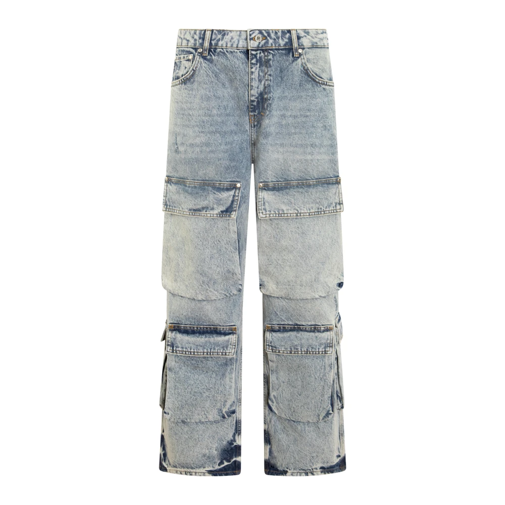 Represent Cargo Denim Jeans Blue, Herr