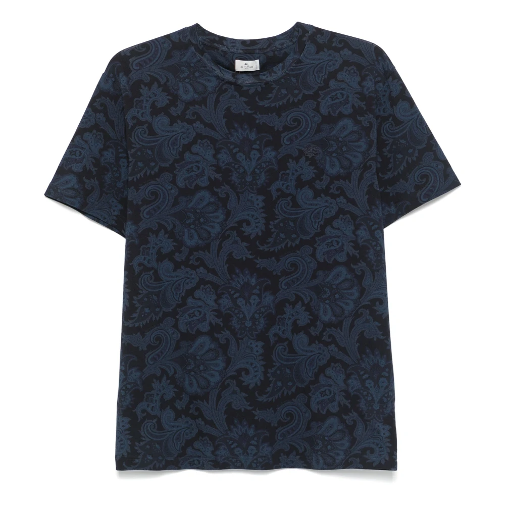 Etro Roma T-shirt X0883 Blue, Herr