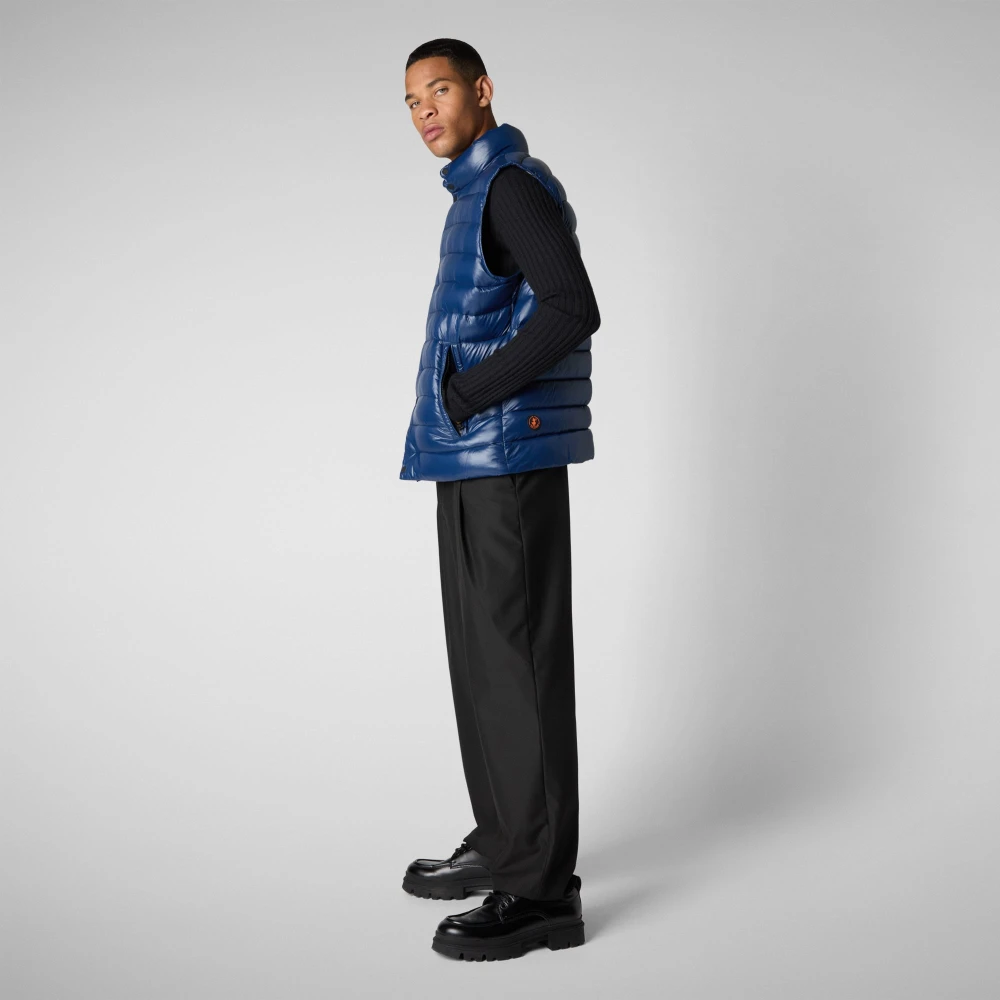 Save The Duck Vest Blue Heren