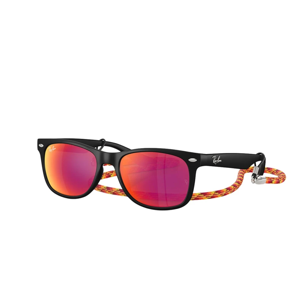 Ray-Ban Black Sunglasses, Unisex, 47 Mm, Junior New Wayfarer