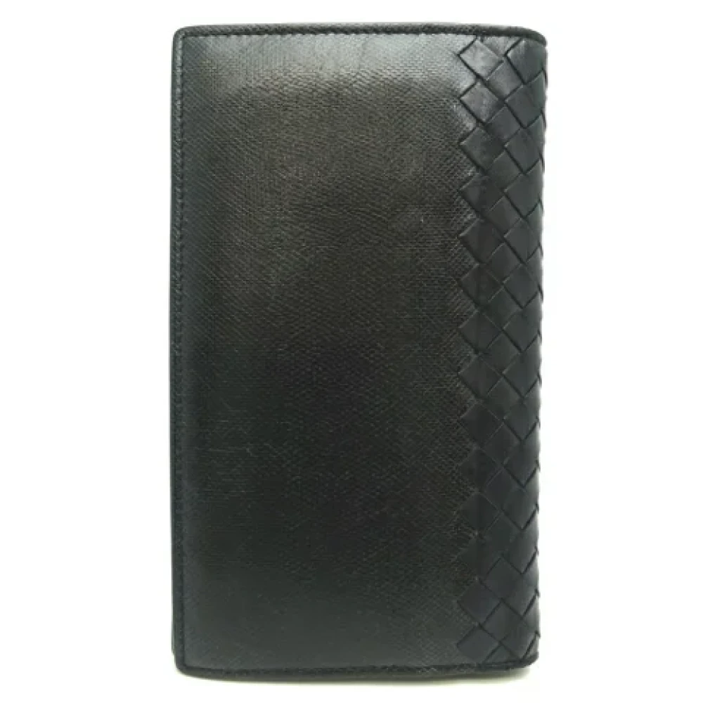 Bottega Veneta Vintage Pre-owned Leather wallets Black Heren