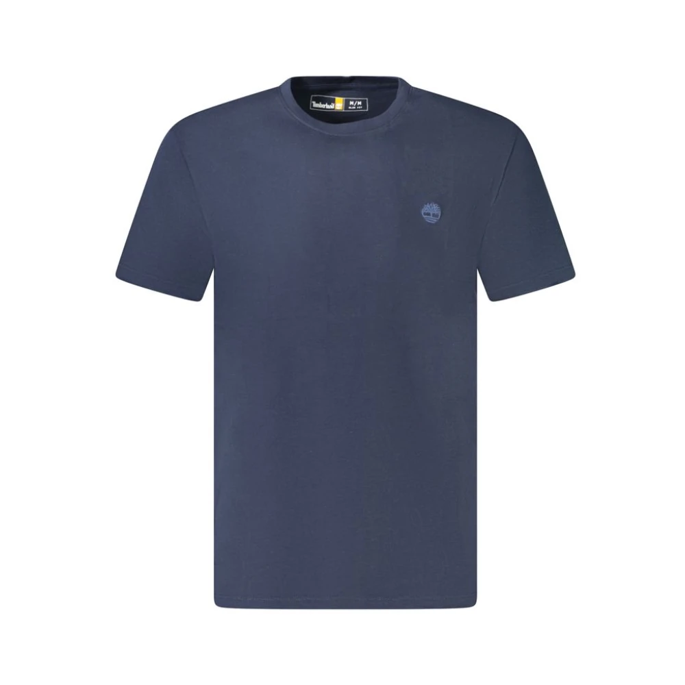 Timberland Men's Blue T-Shirts, L, Slim Fit Crew Neck T-Shirt With Logo