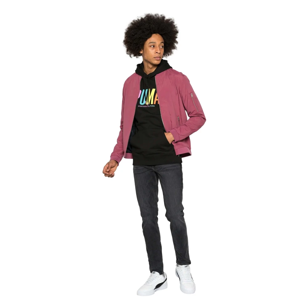 Puma Grafische hoodie Black Heren
