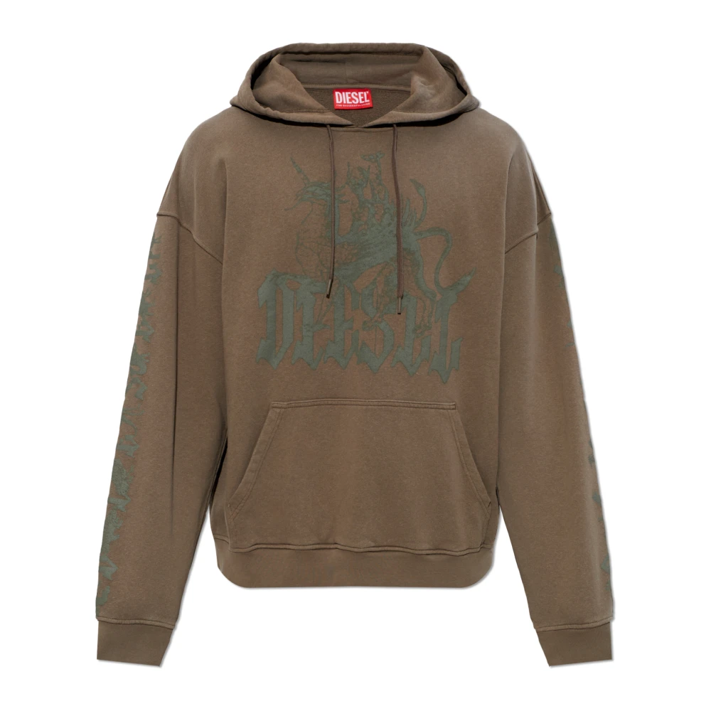 Diesel Sweat Shirt S Griffon Homme Sweatshirts Et Sweats À Capuche Brun Xl