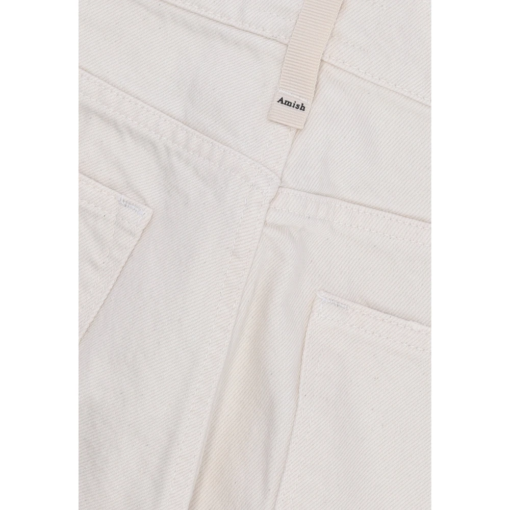 Amish Slim Fit Witte Heren Jeans White Heren