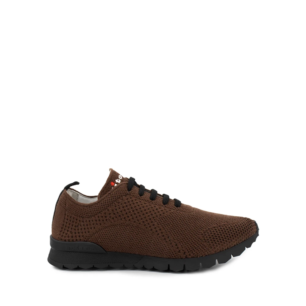Kiton Grafische Steek Sneakers Heren Schoenen Bruin