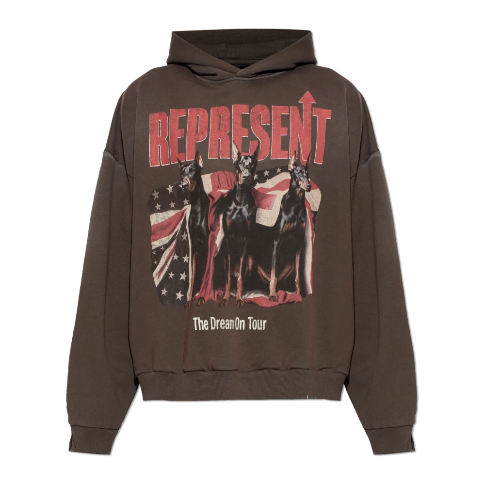 Represent Men's Brown Hoodies, S, Dream On Tour Hoodie