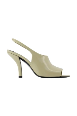 Slingback Peep-Toe Heels