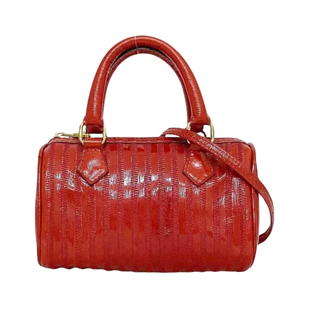 Fendi Vintage Pre-owned Leather fendi-bags Red Dames