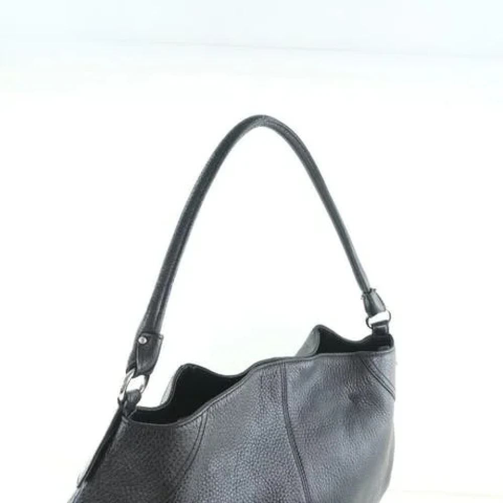 Salvatore Ferragamo Pre-owned Leather shoulder-bags Black Dames