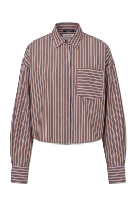 Marin Cropped Striped Shirt