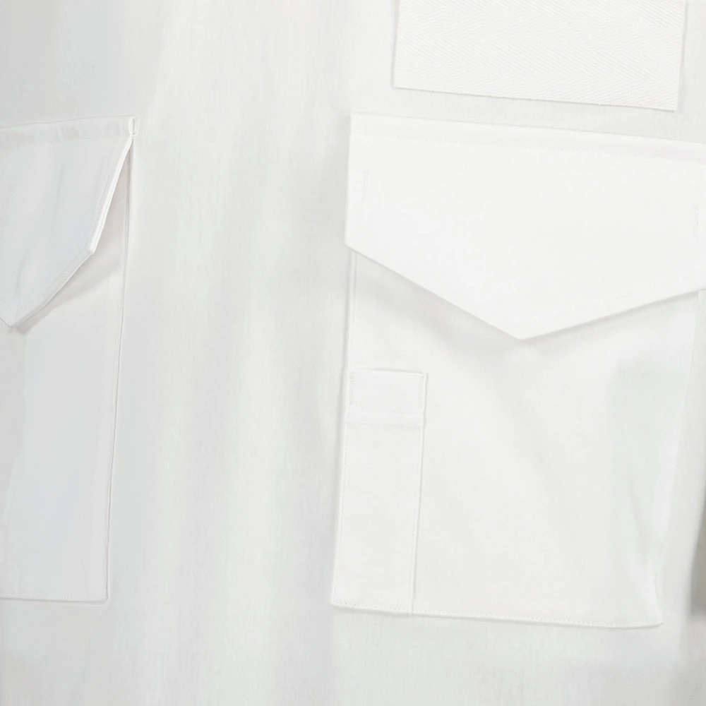 Sacai Wit Katoenen Zak T-shirt White Heren