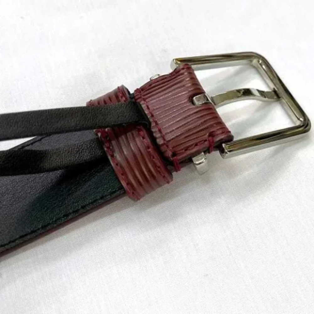 Louis Vuitton Vintage Pre-owned Leather belts Red Heren