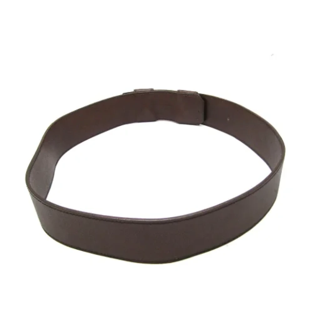 Hermès Vintage Pre-owned Leather belts Brown Heren