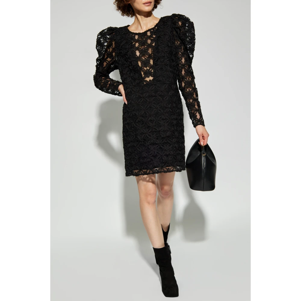 Munthe Jurk met lange mouwen Black Dames