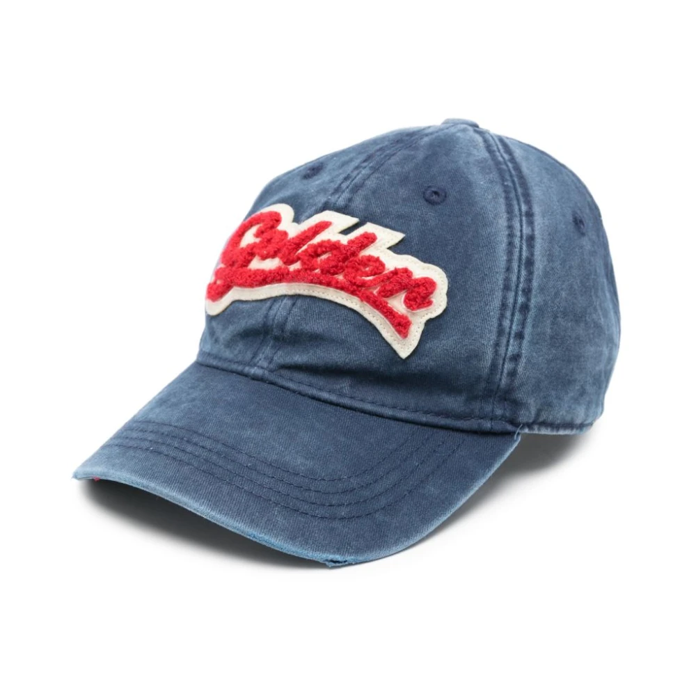Golden Goose Blue Cotton Cap (Baseball Hat) - UNI - Image 3