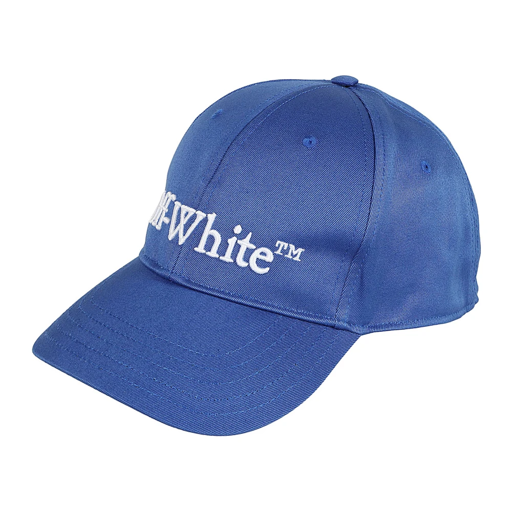 Off White Nautische Drill Logo Baseball Cap Blue Heren