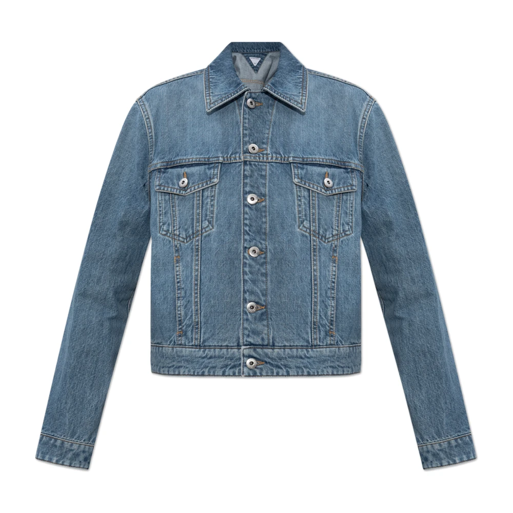 Bottega Veneta Denim jas Blue Dames