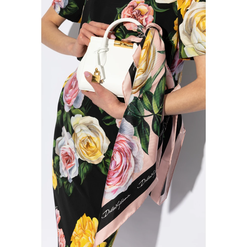Dolce & Gabbana Zijden sjaal met bloemmotief Multicolor Dames