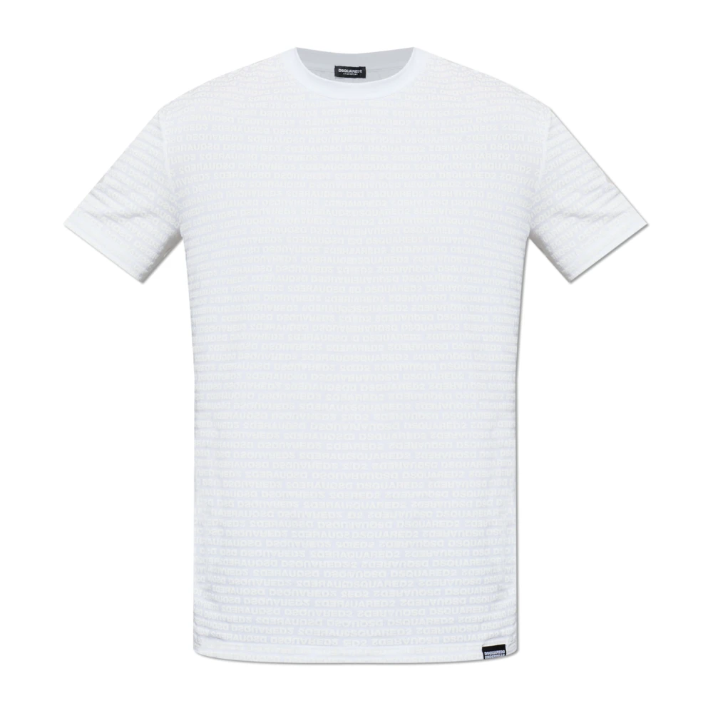 Dsquared2 Men's White T-Shirts, Xl, Monogram Underwear T-Shirt