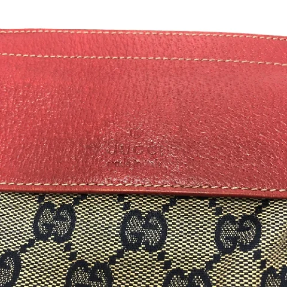 Gucci Vintage Pre-owned Canvas gucci-bags Blue Heren