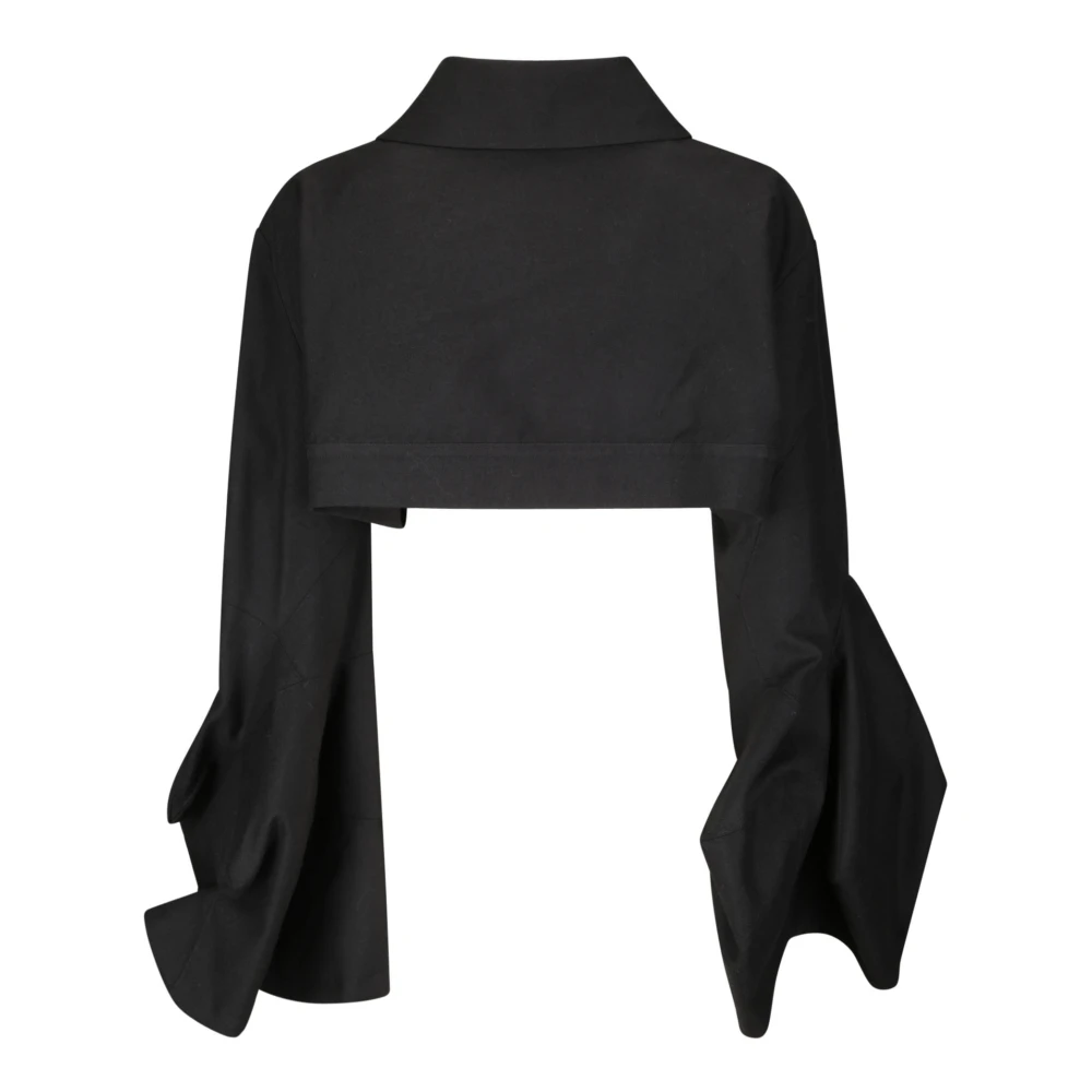 Yohji Yamamoto Dubbele F Korte Jas Black Dames