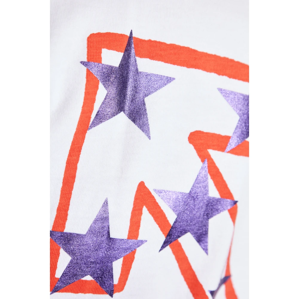 Off White T-shirt met logo White Heren