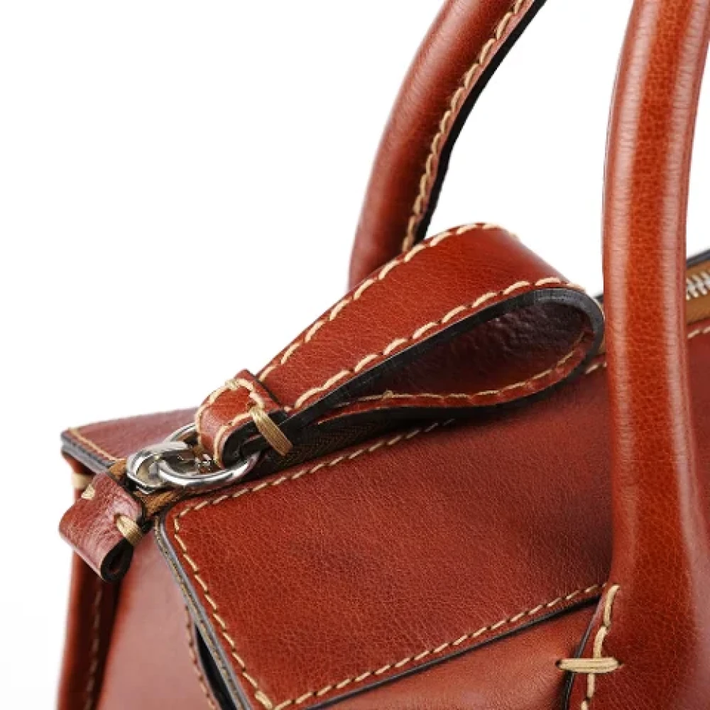 Chloé Pre-owned Leather handbags Brown Dames