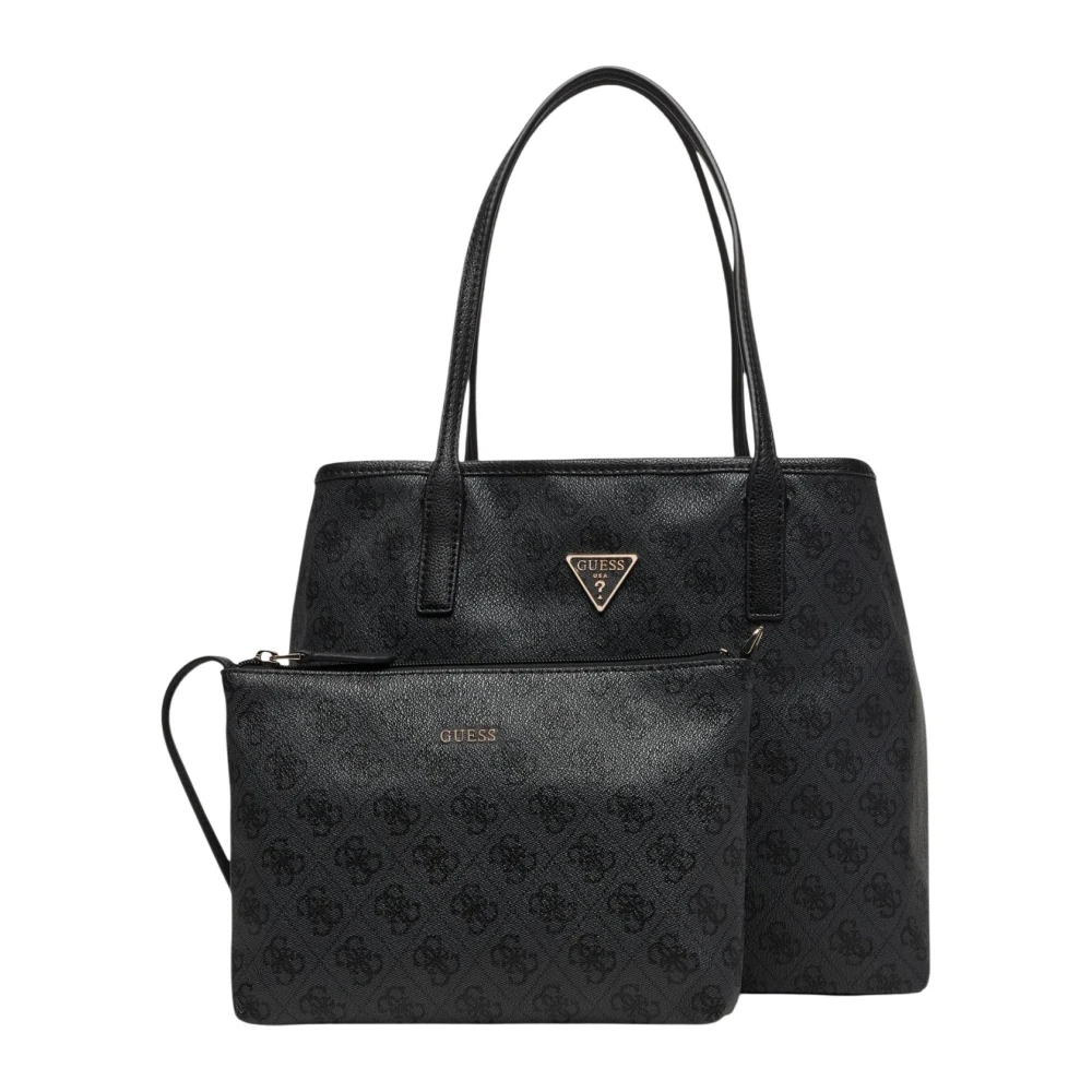 Guess Women's Gray Victtoria 2 In 1 Tote - Shopping Bags - One Size - Bags