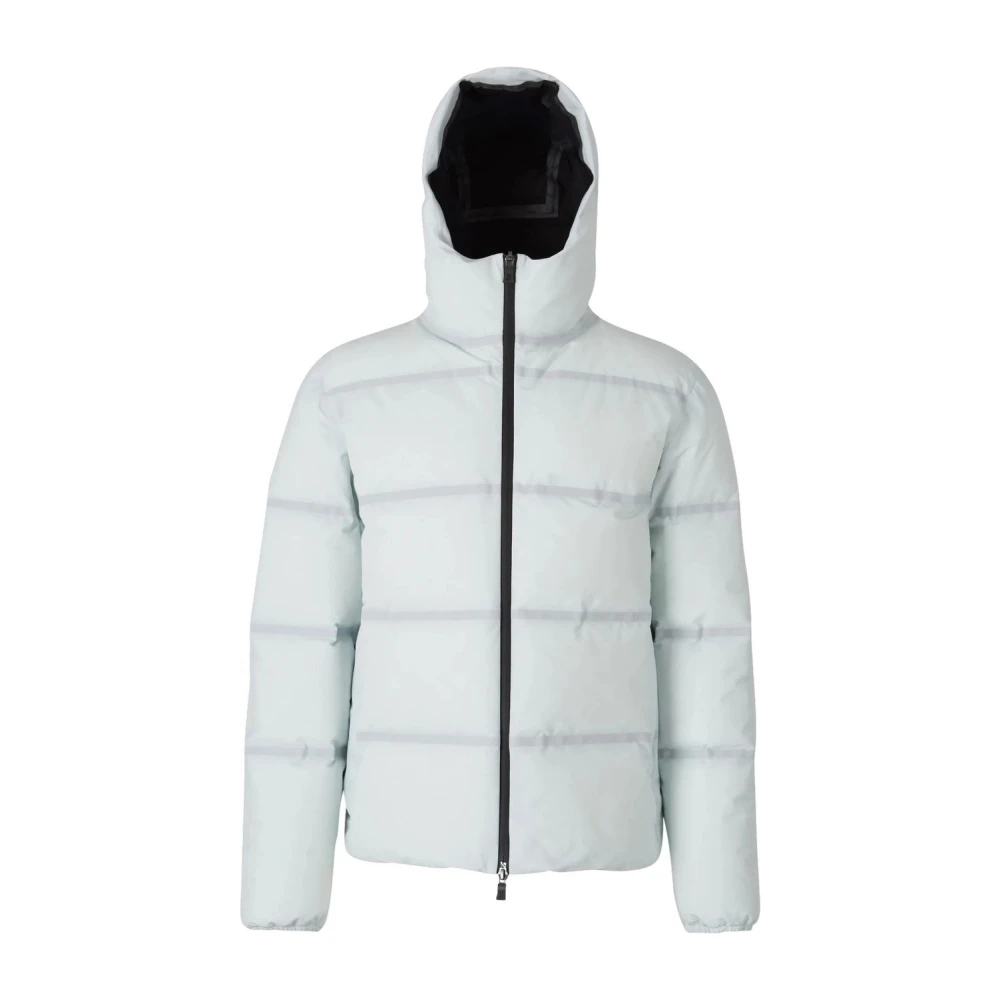 Herno Witte Impact Hooded Zipper Jacket White Heren