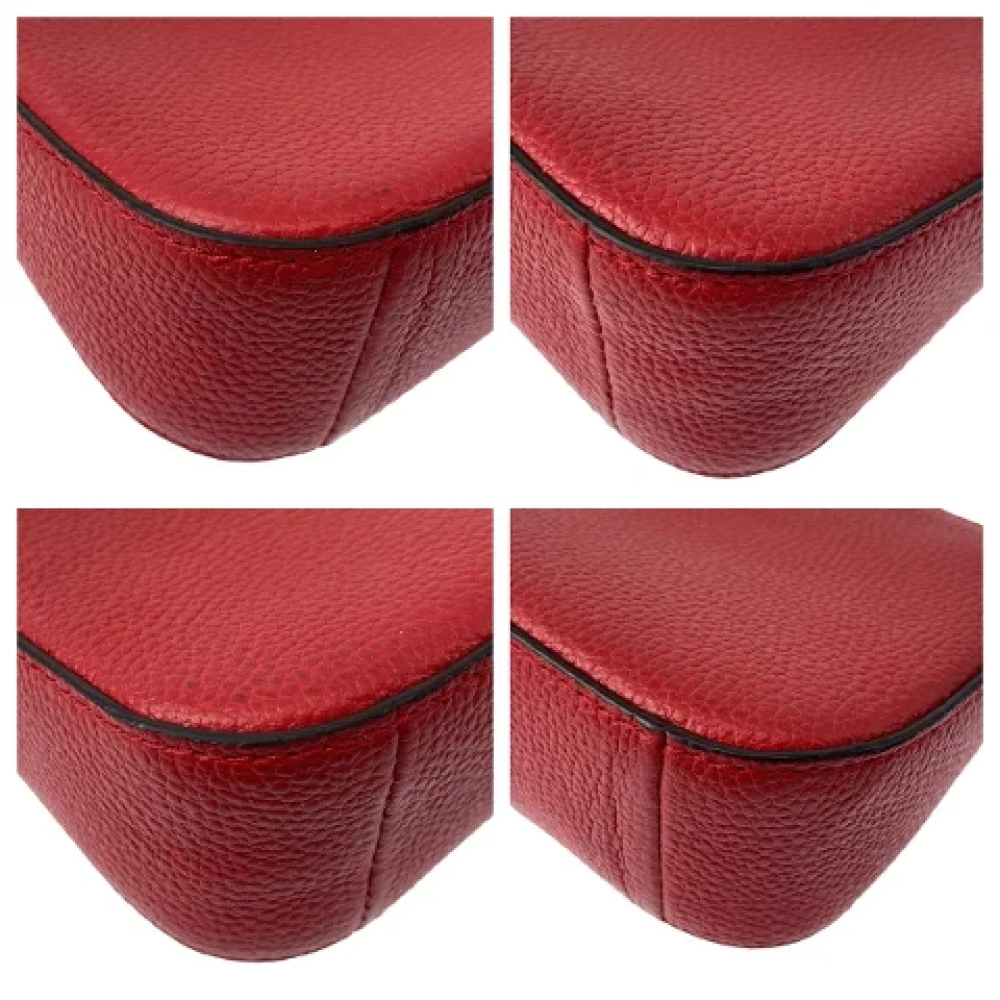 Michael Kors Pre-owned Leather handbags Red Dames