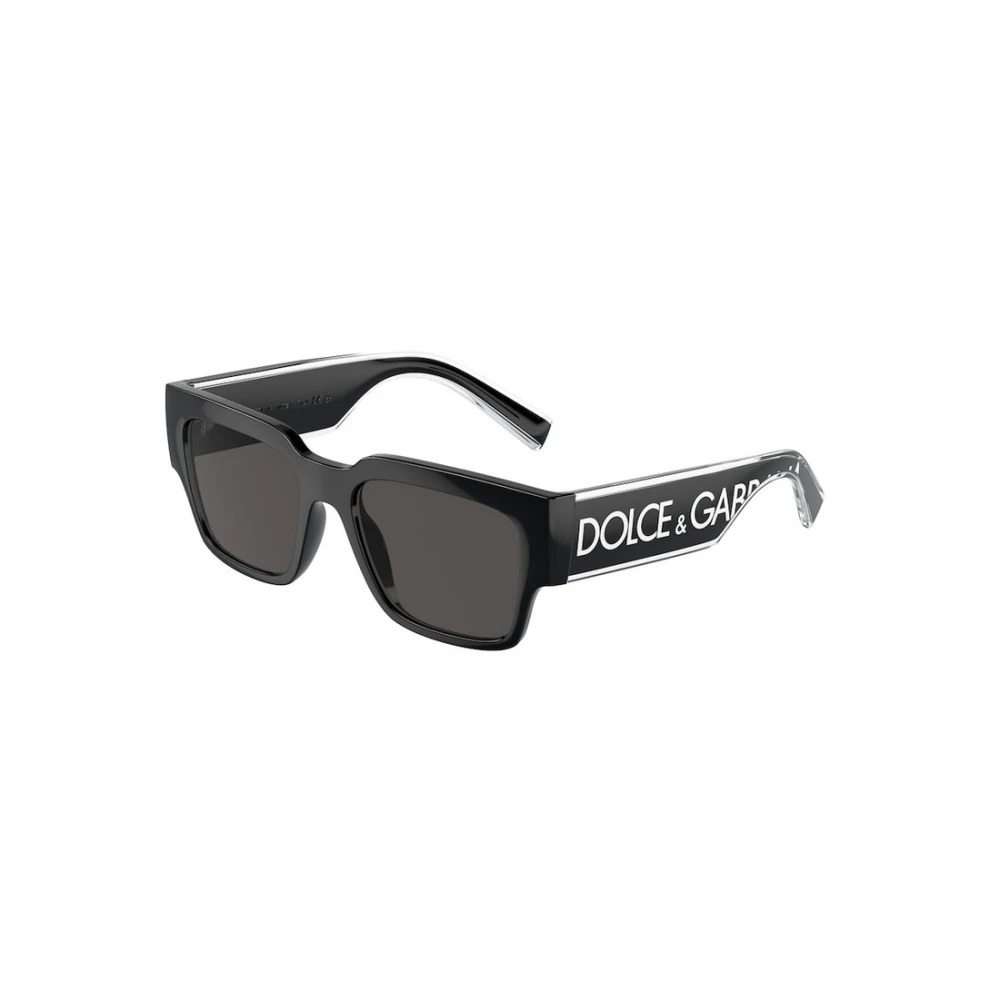 Dolce & Gabbana Black/Grey Dg6184 501/87 Man Sunglasses Injected Squared Normal - Image 6