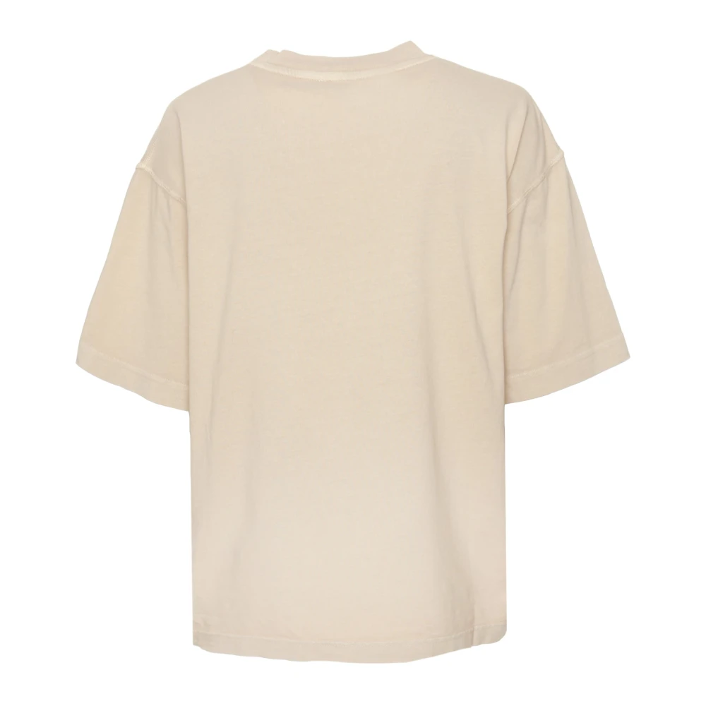 closed Casual Oversized T-Shirt Beige Heren