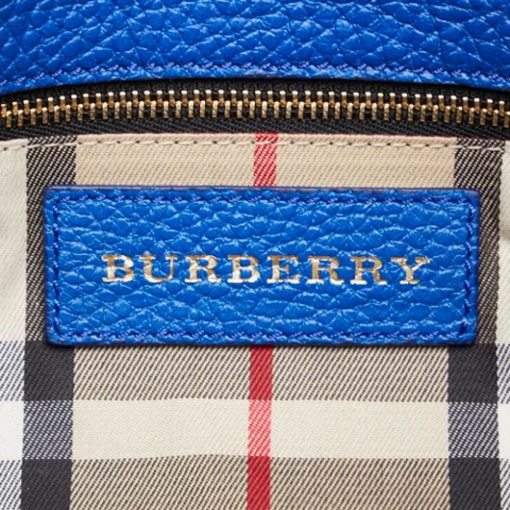 Burberry Vintage Pre-owned Leather handbags Blue Dames