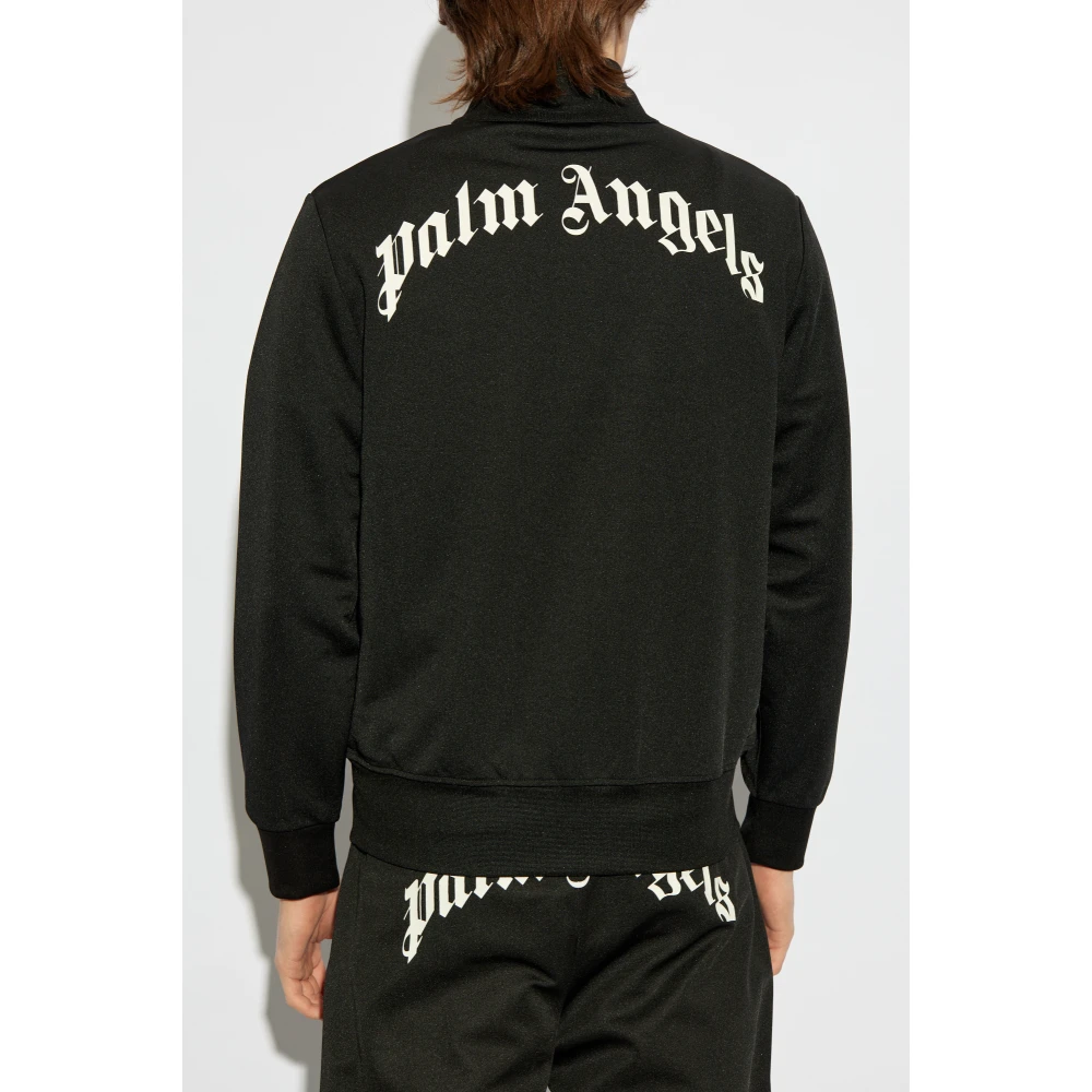 Palm Angels Sweatshirt met opstaande kraag Black Heren