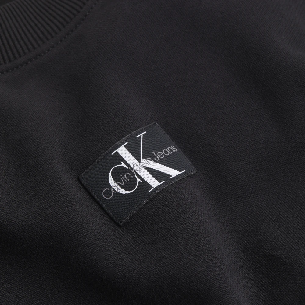 Calvin Klein Zwarte trui met regeneratief katoen Black Dames