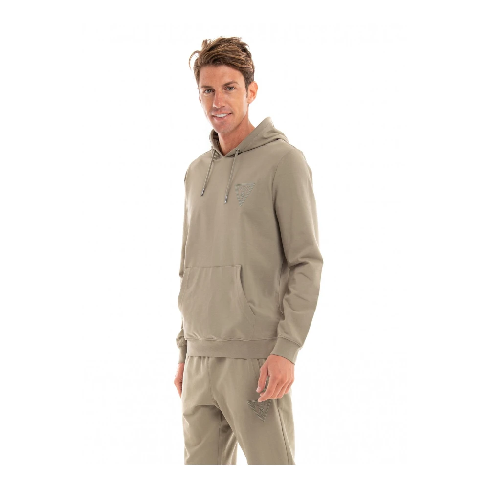 Guess Hoodie Green Heren