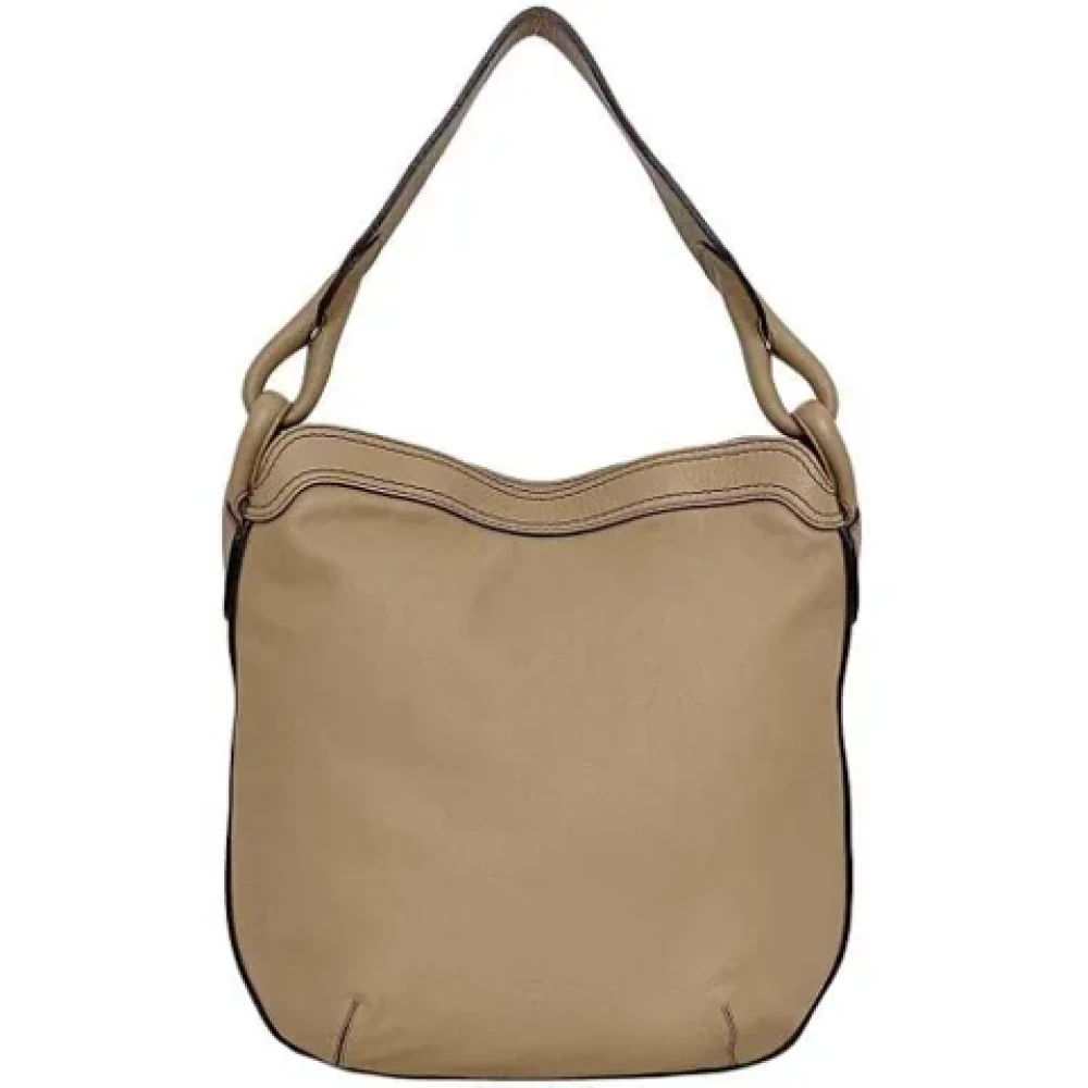 Loewe Pre-owned Leather shoulder-bags Beige Dames