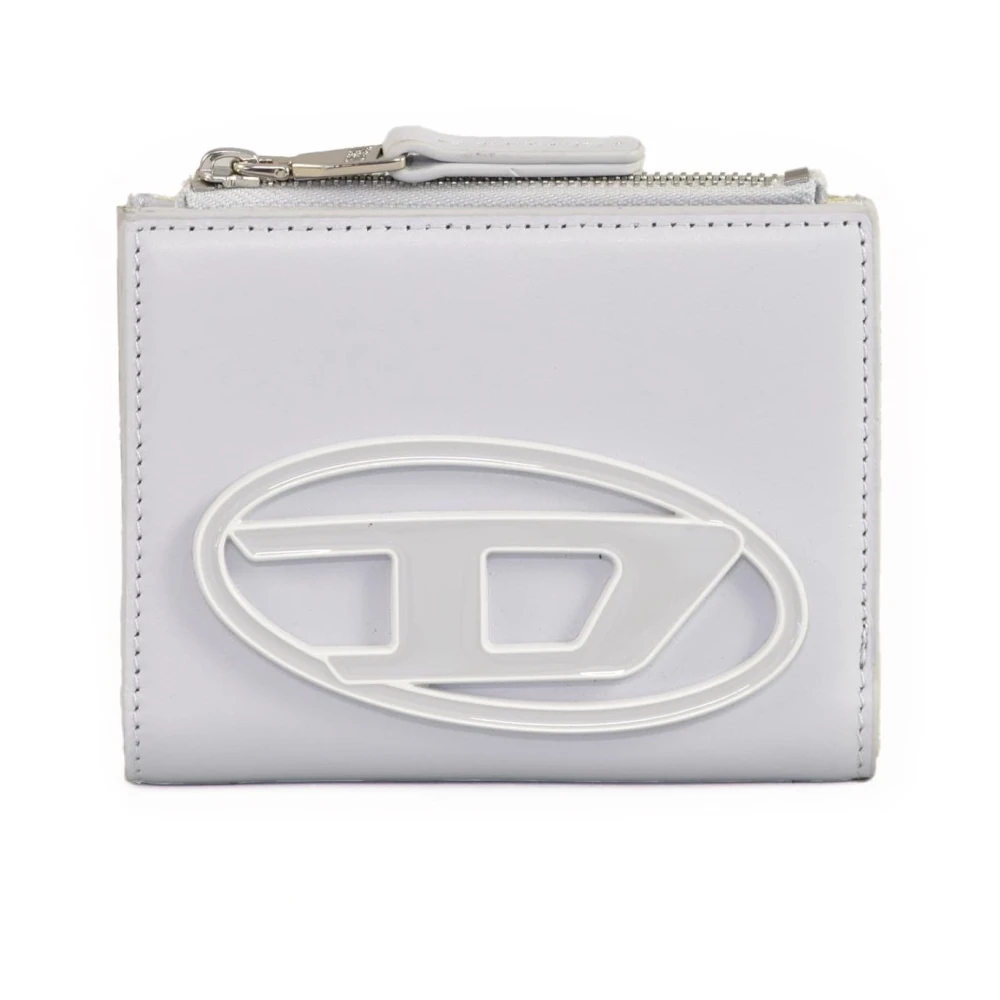 Diesel Leren Portemonnee Gray Dames