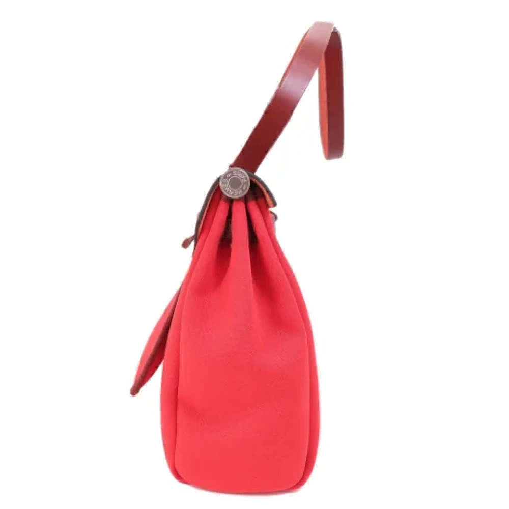 Hermès Vintage Pre-owned Fabric handbags Red Dames