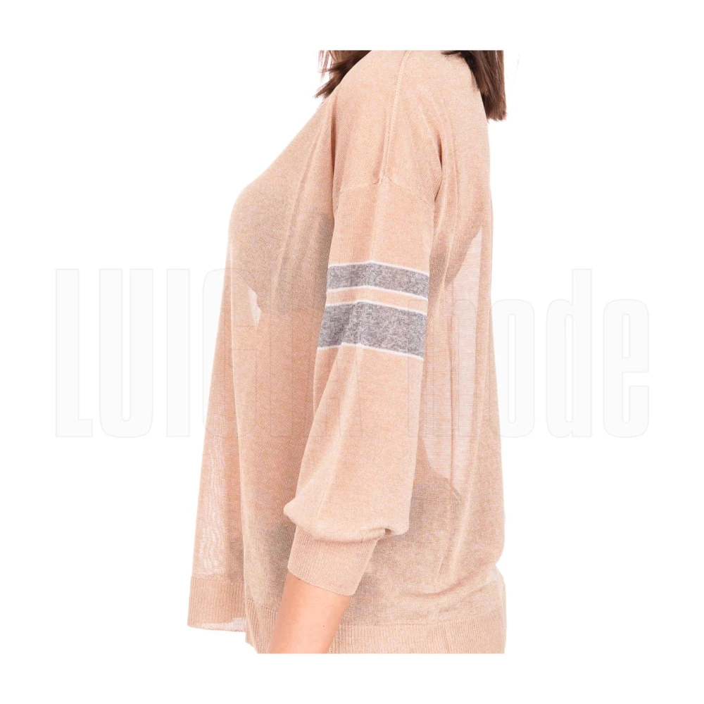Kangra Stijlvolle Pullover met Mouwen Pink Dames