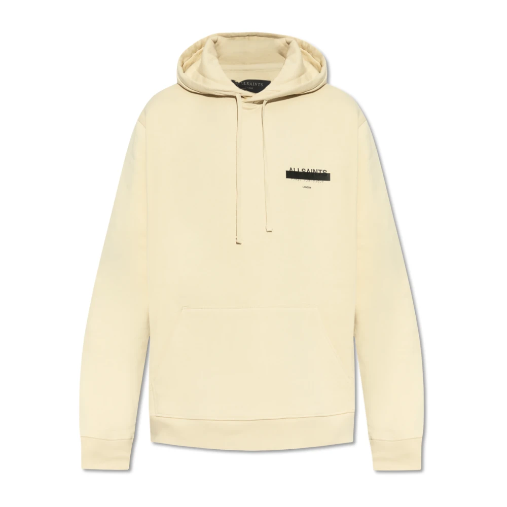 AllSaints Hoodie Beige Heren