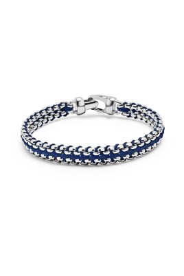 menand-39-s-navy-woven-8mm-box-chain-bracelet-in-silver