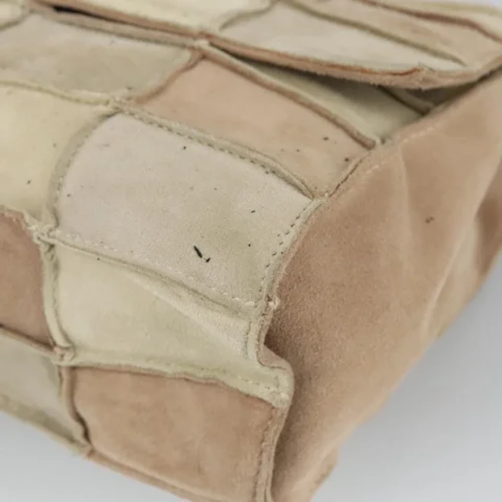 Chanel Vintage Pre-owned Suede shoulder-bags Beige Dames