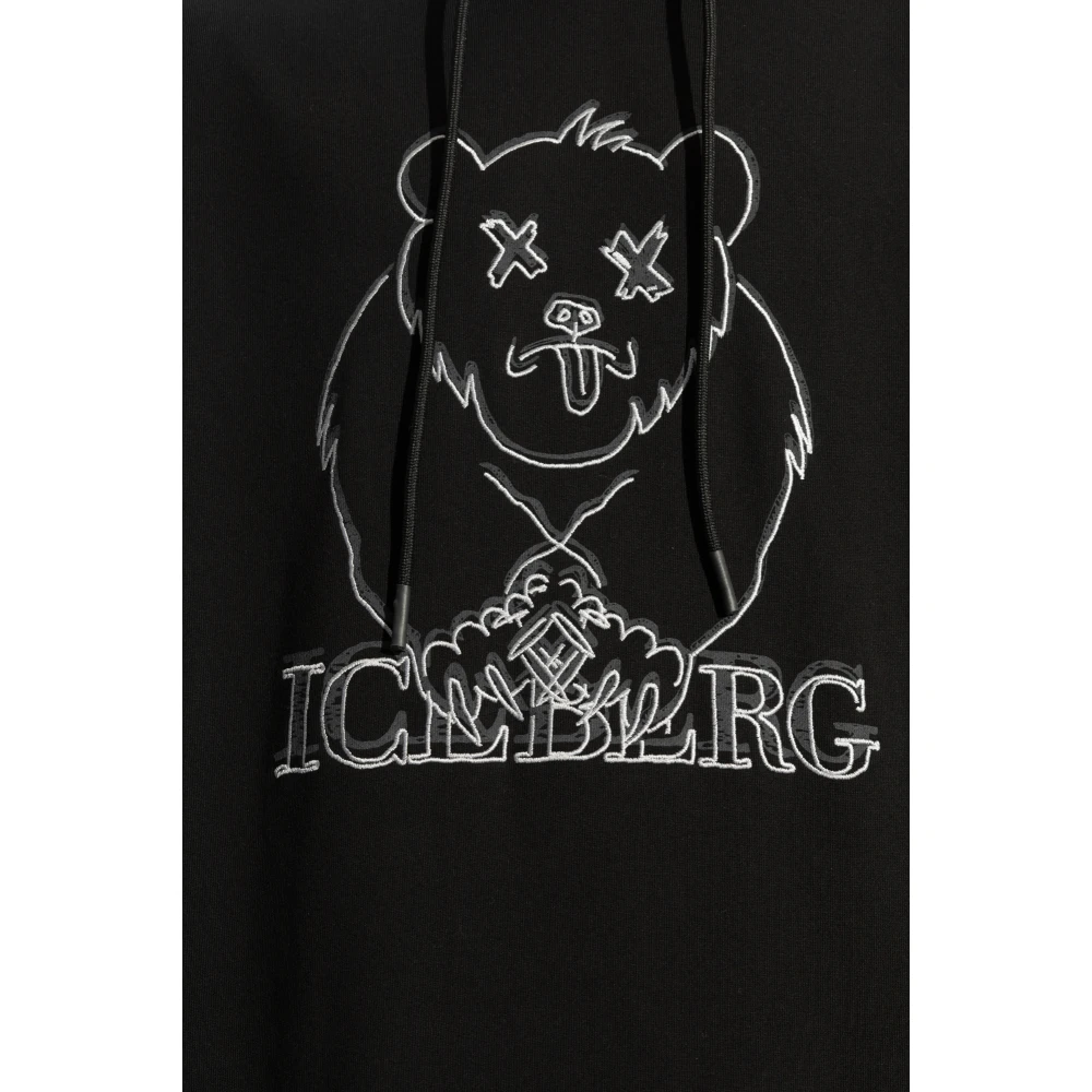Iceberg Sweatshirt met patroon Black Heren
