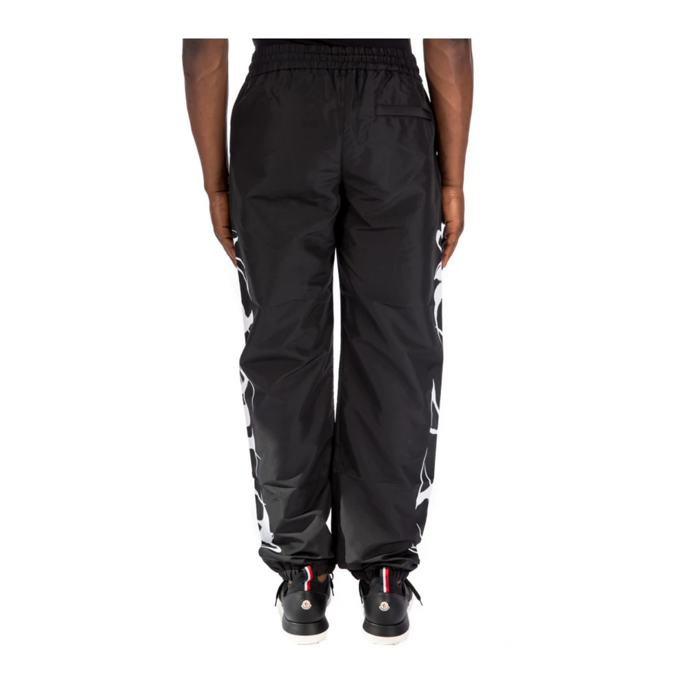Heron Preston Katoenen Trackpants Zwart Wit Black Heren