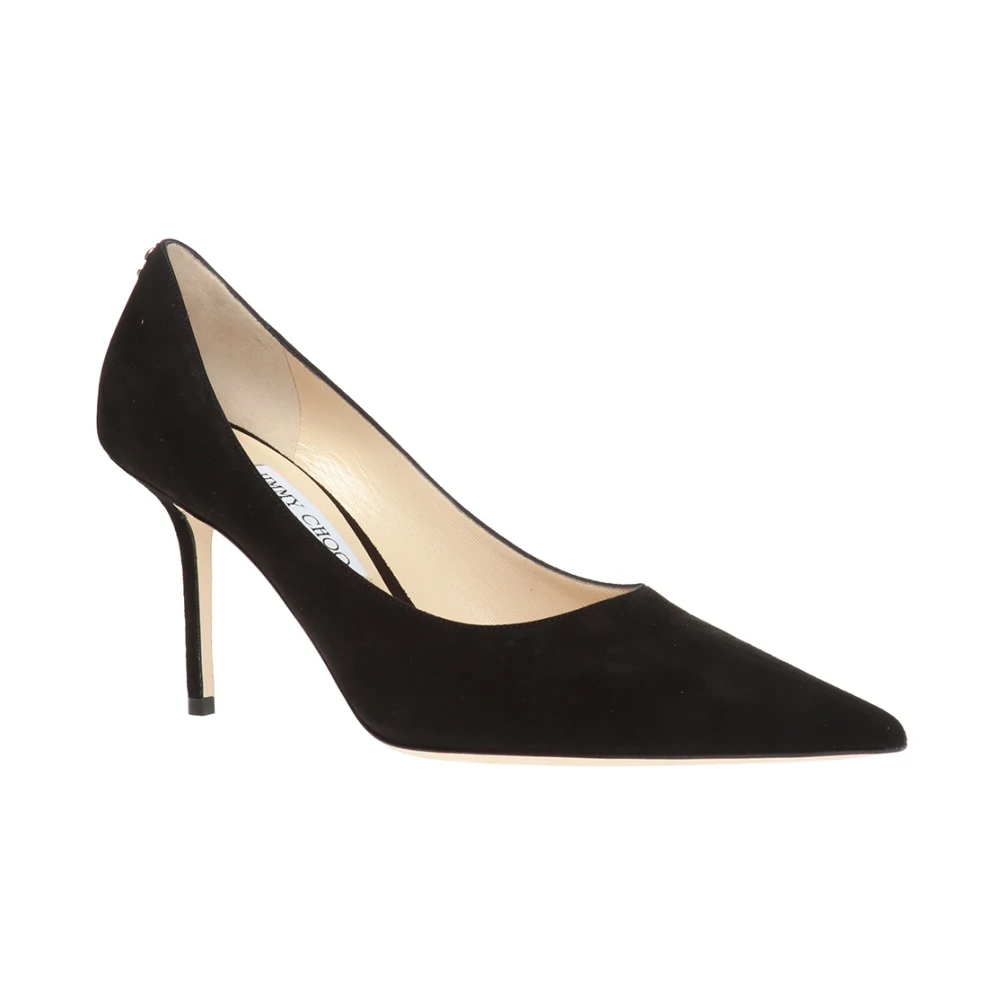 Jimmy Choo Women's Black Love Suede Stiletto Pumps - Pumps - 7 Uk - Shoes