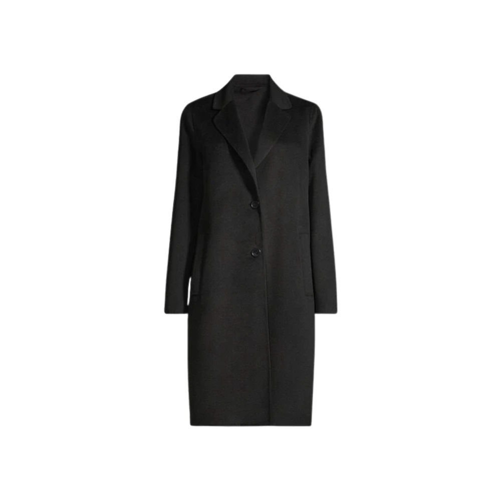 Marella Women's Black Single-Breasted Coats, 2XL, Frine Coat