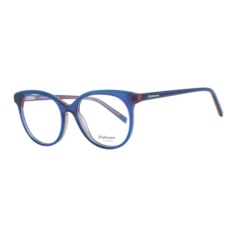 Ana Hickmann Blauwe Ronde Full-Rim Optische Monturen Blue Dames